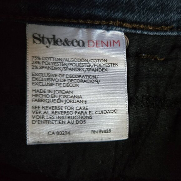 Style & Co. Jeans Tummy Control Size 4S - Picture 6 of 6